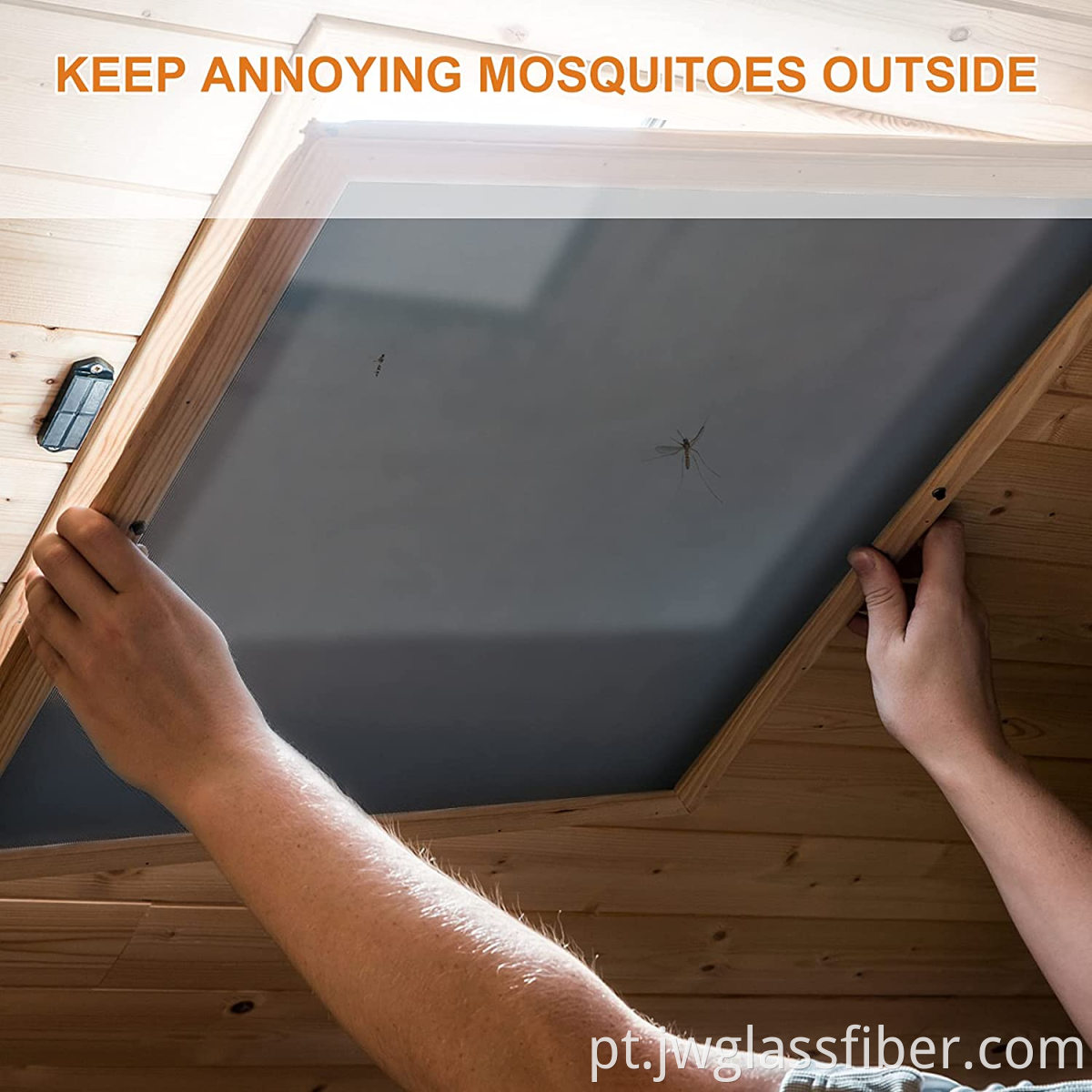 Rede de mosquitos de arame de poliéster barato para janelas